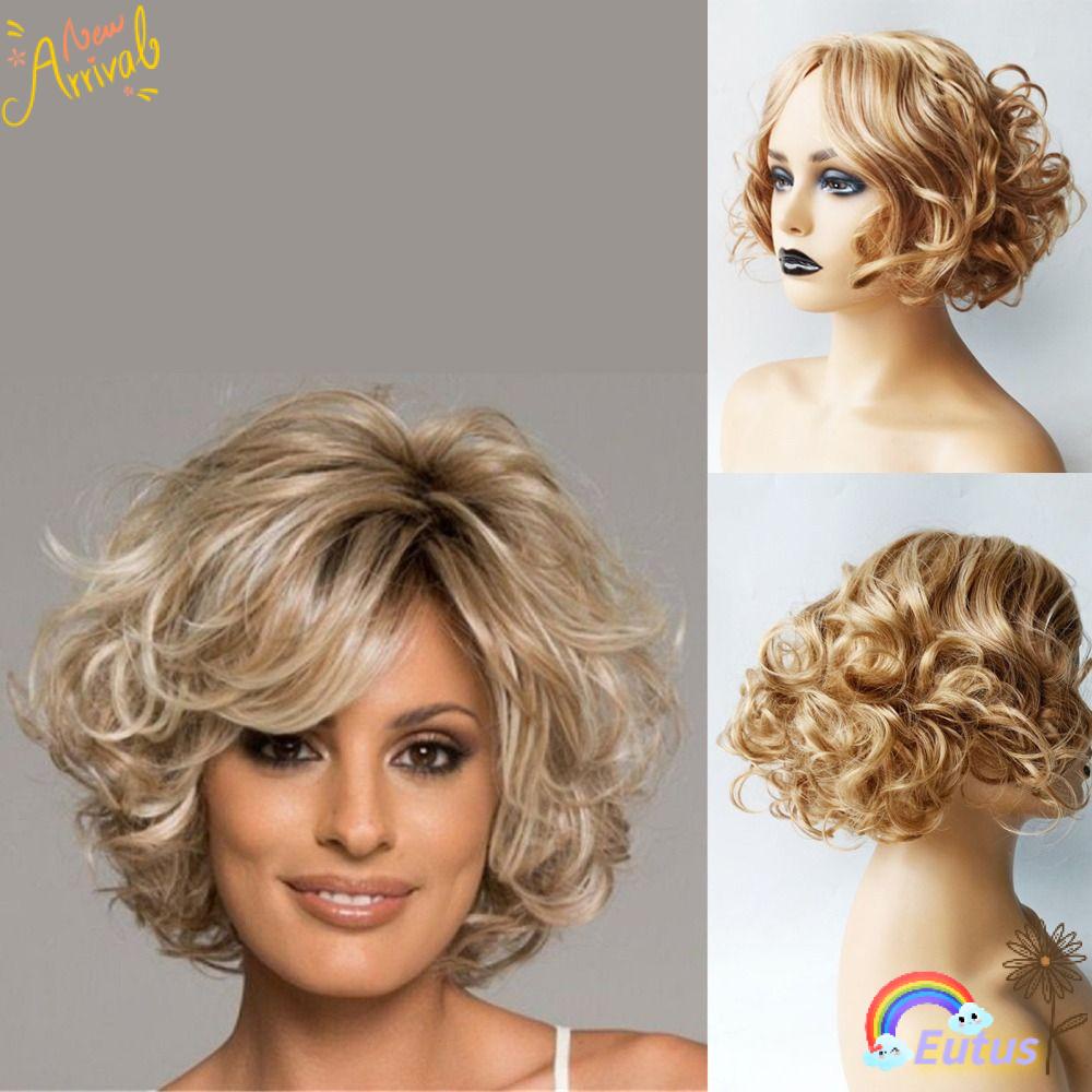 Bộ Tóc Giả Ngắn Màu Sắc Tự Nhiên Thời Trang Cho Nữ