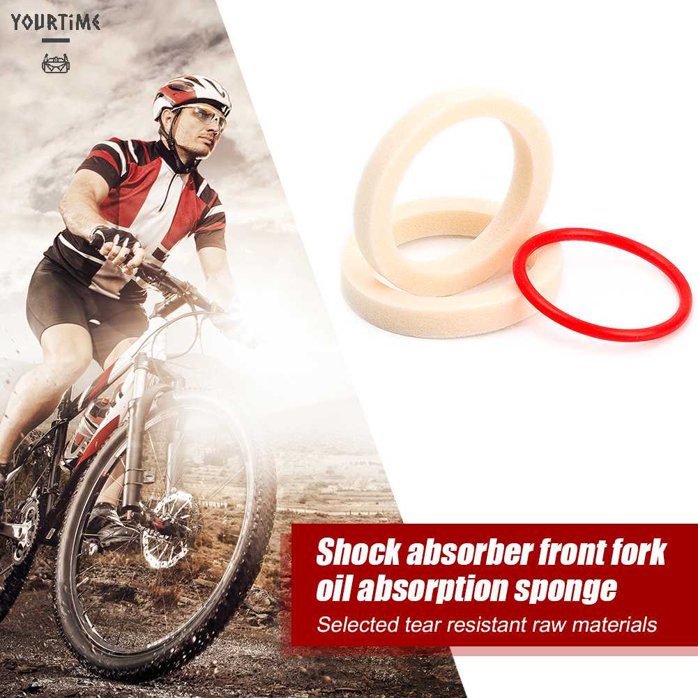 Bộ 2 Vòng Đệm Mút Thấm Dầu Cho Phuộc Trước Xe Đạp MTB