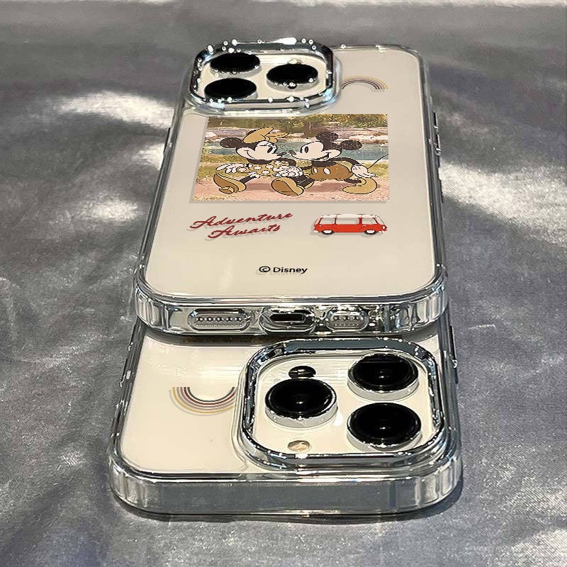 ✅Ốp Điện Thoại Dẻo Họa Tiết Hoạt Hình Mickey Minnie Dễ Thương Chống Sốc Cho Iphone 7max plus 14pro 8iPhone12 11 13
