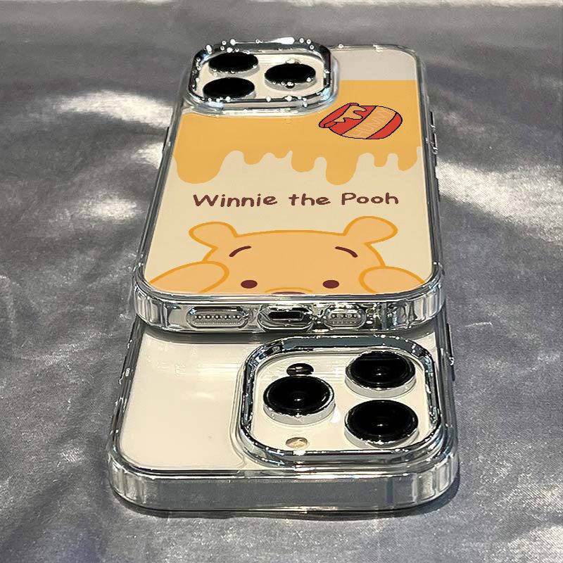 ✅Ốp Điện Thoại Mềm Chống Sốc In Hình Gấu Pooh Cho iPhone12max / xs13plus 14pro 87 11