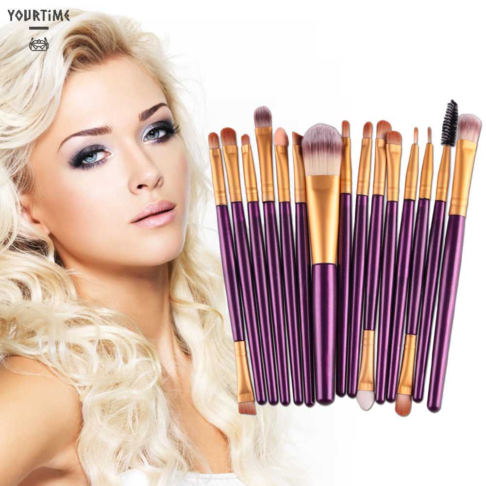 Set 15 Cọ Trang Điểm Chuyên Nghiệp Chất Lượng Cao