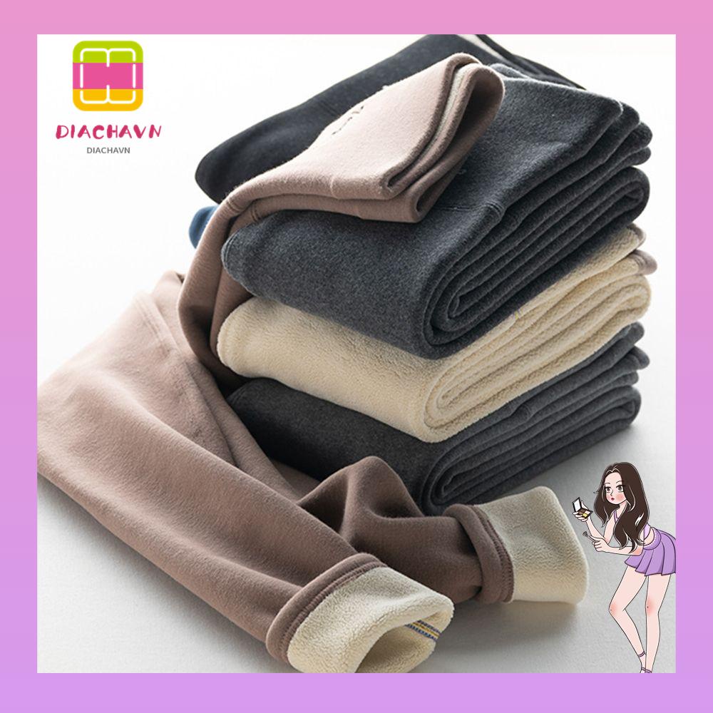 Quần Legging Len Lông Cừu Lưng Cao Thiết Kế Đơn Giản Thời Trang Dành Cho Nữ