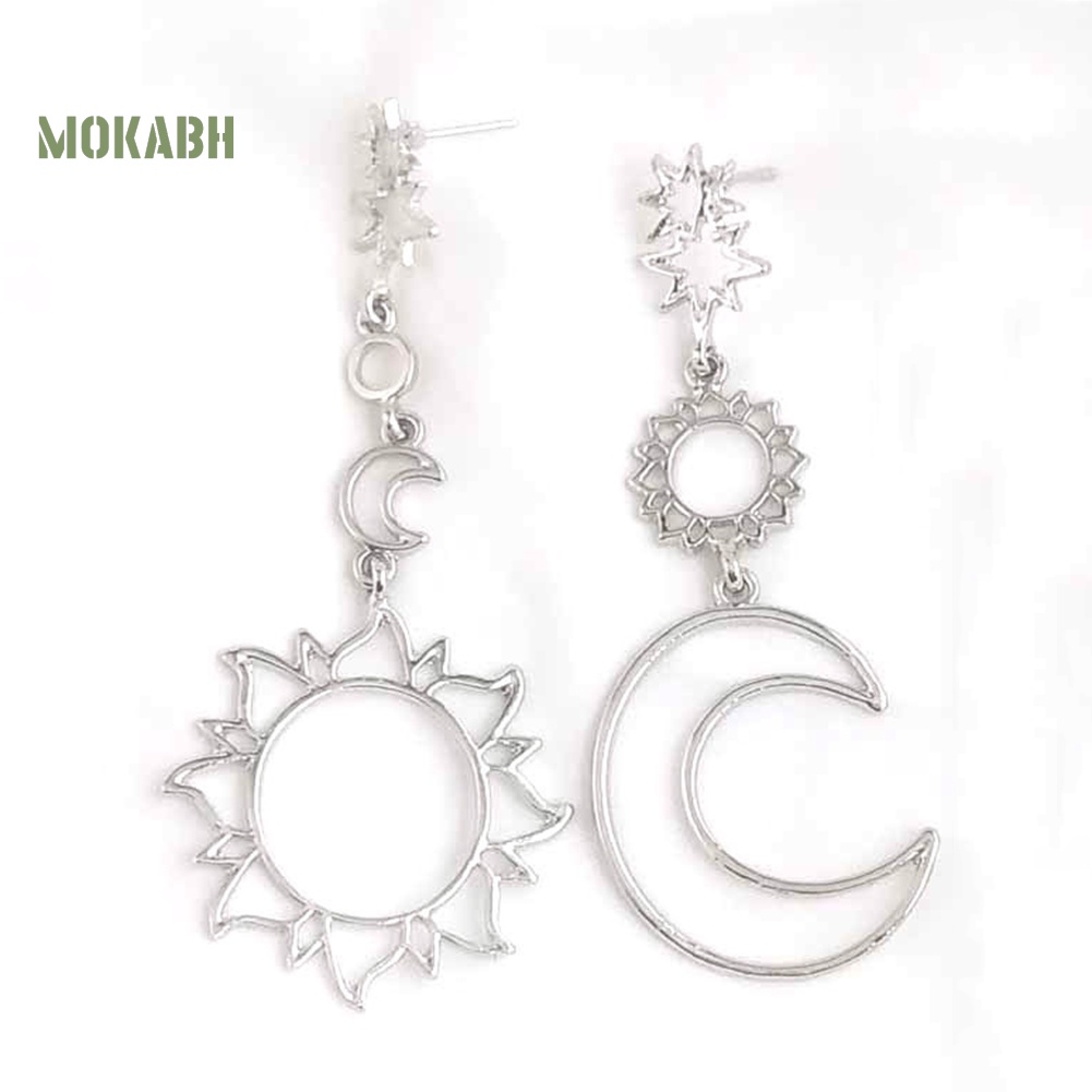 Bông Tai Hình Ngôi Sao Mặt Trăng Phong Cách Boho Thời Trang Cho Nữ