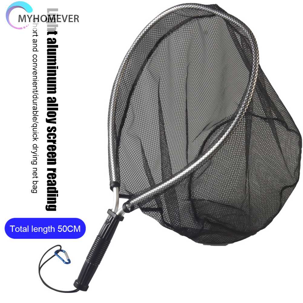 Lưới Bắt Cá 50cm Bằng Hợp Kim Nhôm Có Thể Gập Lại