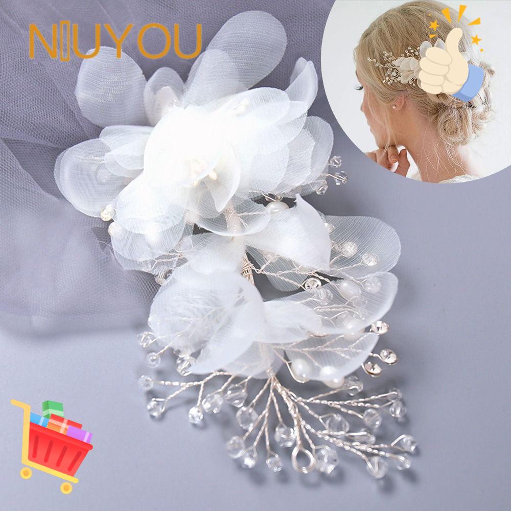 Kẹp Tóc Hình Hoa Thời Trang Cho Cô Dâu