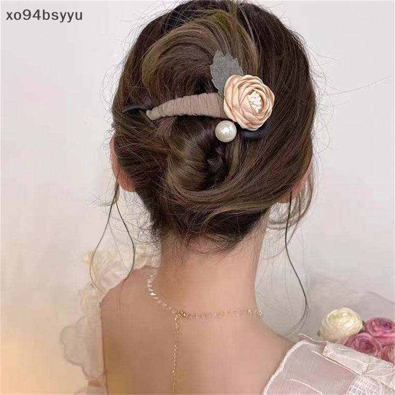 Kẹp Tóc Đuôi Ngựa Trang Trí Hoa Phong Cách Cổ Điển xo94bsyyu Dành Cho Bạn Nữ VN