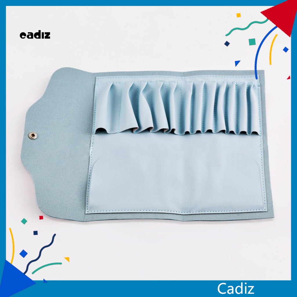 Túi Đựng Mỹ Phẩm Giả Da 12 Cọ Trang Điểm Chống Nước Chống Mài Mòn Tái Sử Dụng Được