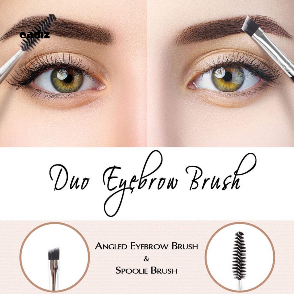 Bộ 3 Cọ Trang Điểm Lông Mi Lông Mềm Đa Năng Hai Đầu Bằng Gỗ