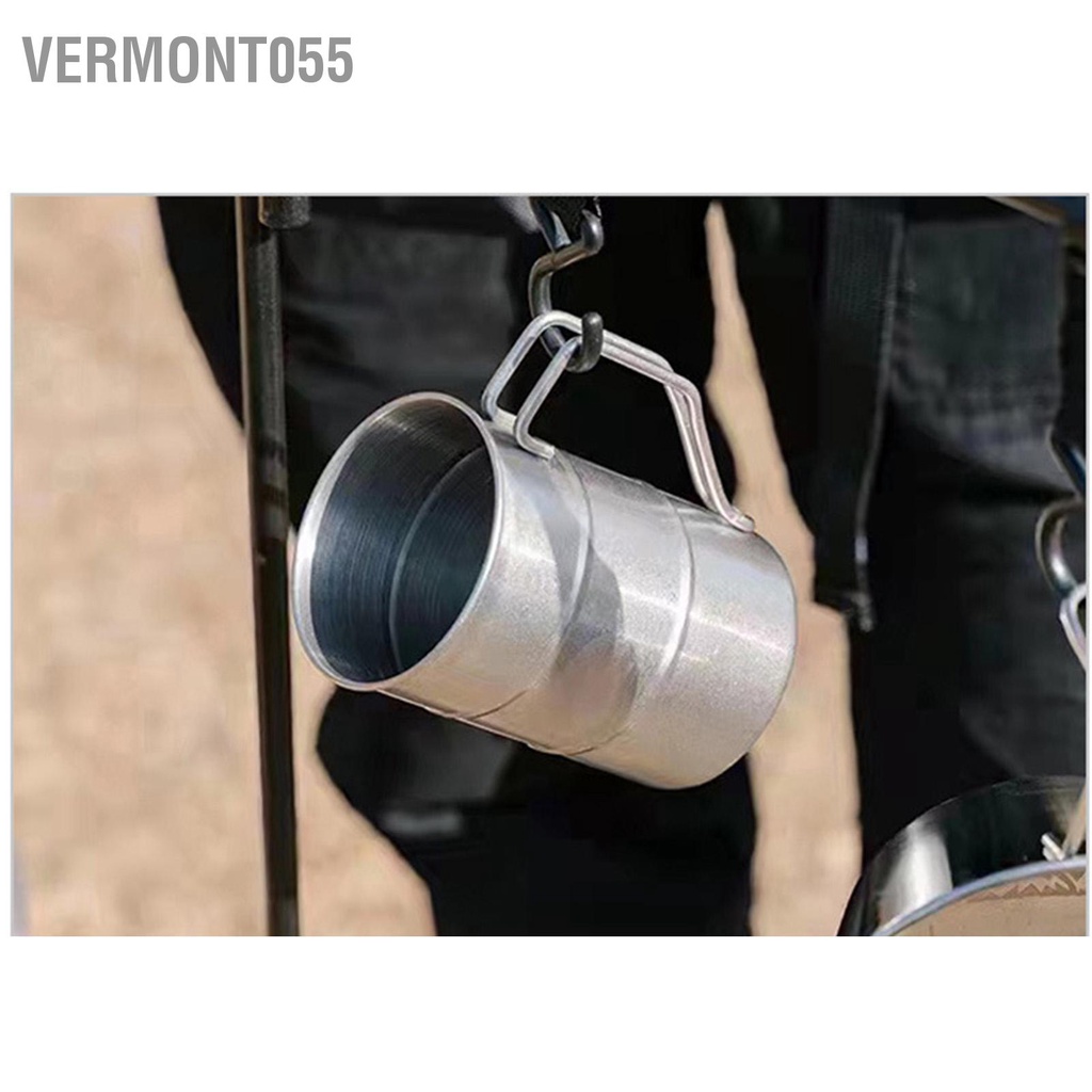 Vermont055 Cốc bia 304 Thép không gỉ Phong cách Retro Hình dạng tre tròn cắm trại cho trong nhà ngoài trời