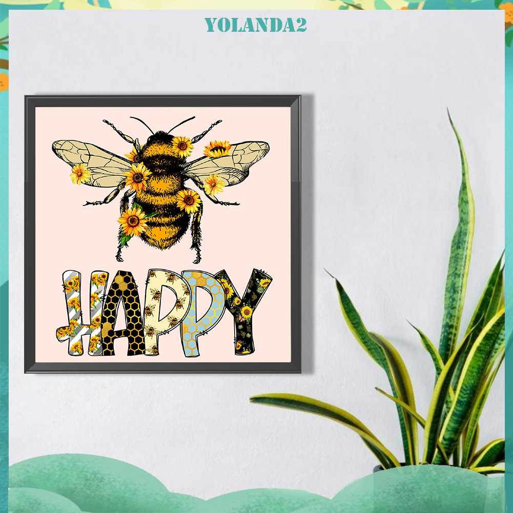 Tranh Đính Đá Kim Cương Toàn Bộ 5D DIY Hình Vẽ Con Ong