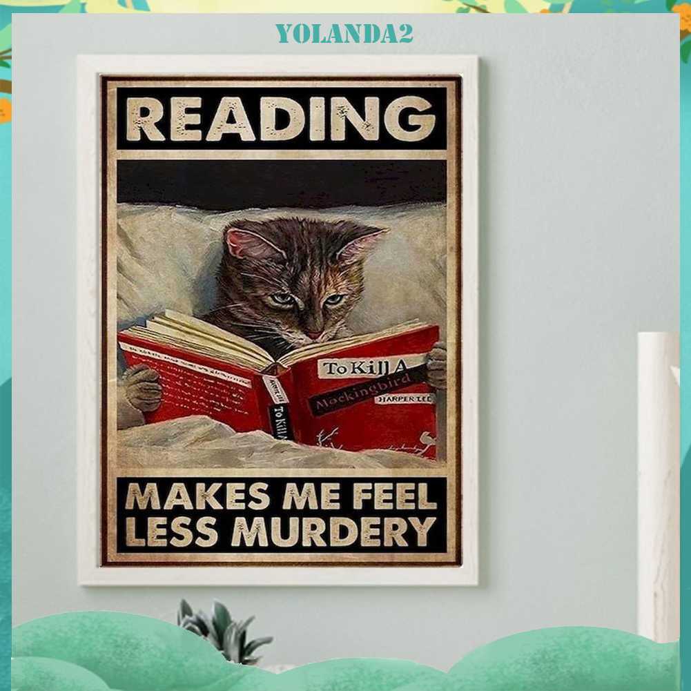 Tranh Đính Đá Kim Cương Toàn Bộ 5D DIY Hình Vẽ Mèo Trang Trí Nhà Cửa