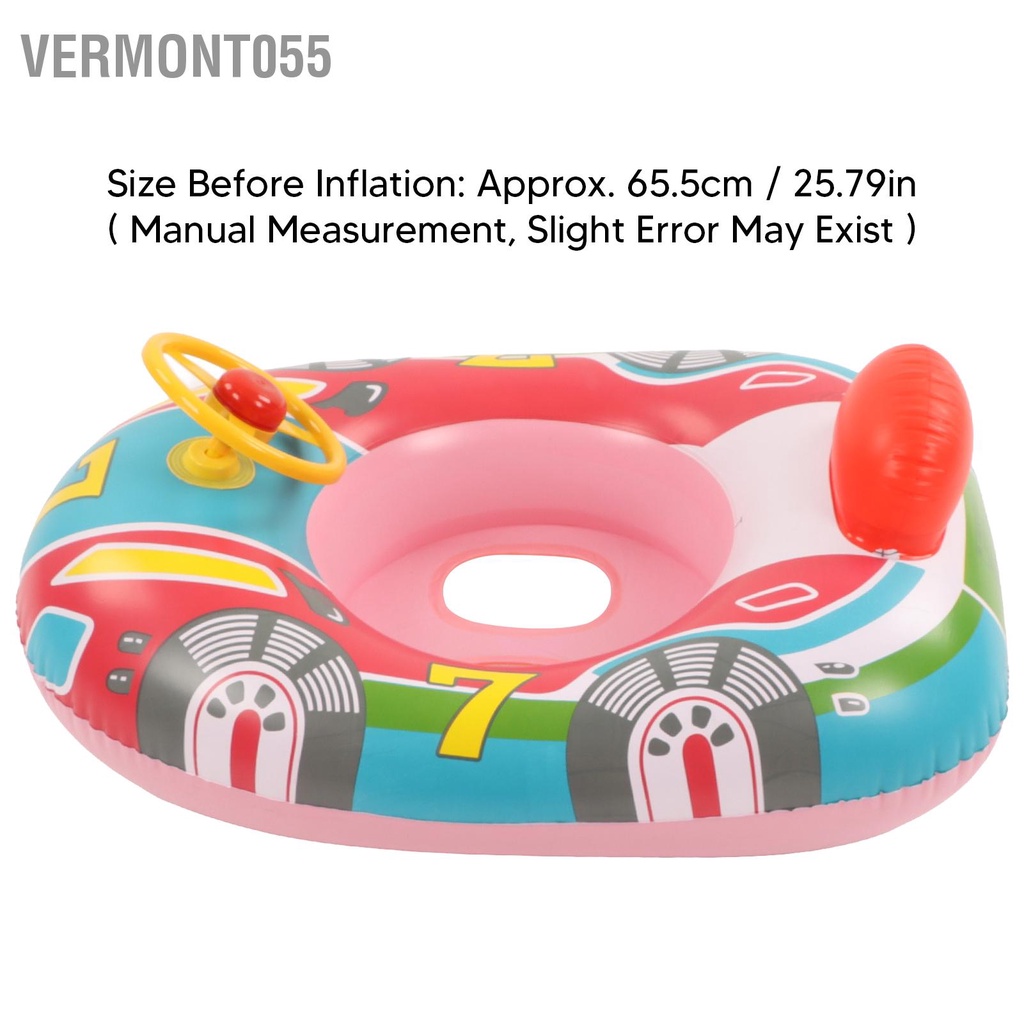 Vermont055 Du Thuyền Bể Bơi Phao Bơm Hơi Bọc Vô Lăng Nhựa PVC Chống Rò Rỉ Chân Lỗ Tập Đi Cho Mùa Hè