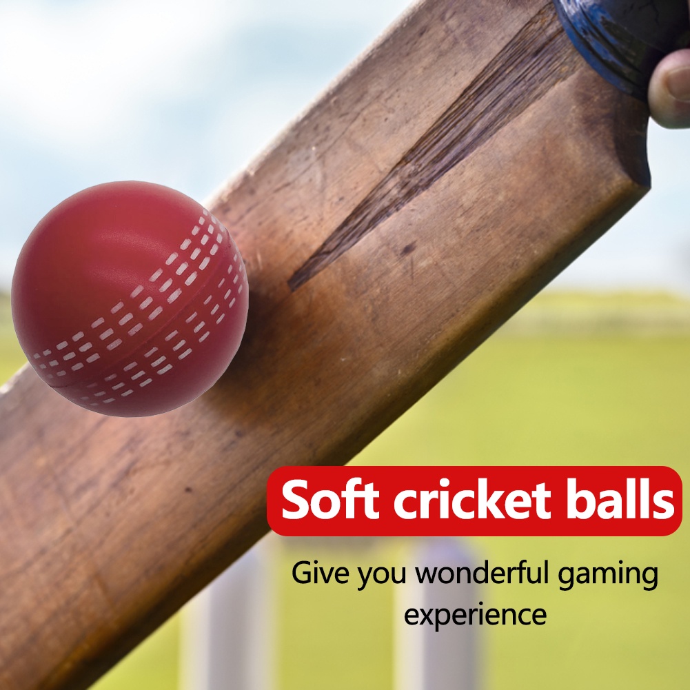 Soft PU Funny Training Durable Playing Attractive Indoor Outdoor Traditional Seams All Age Players Cricket Ball