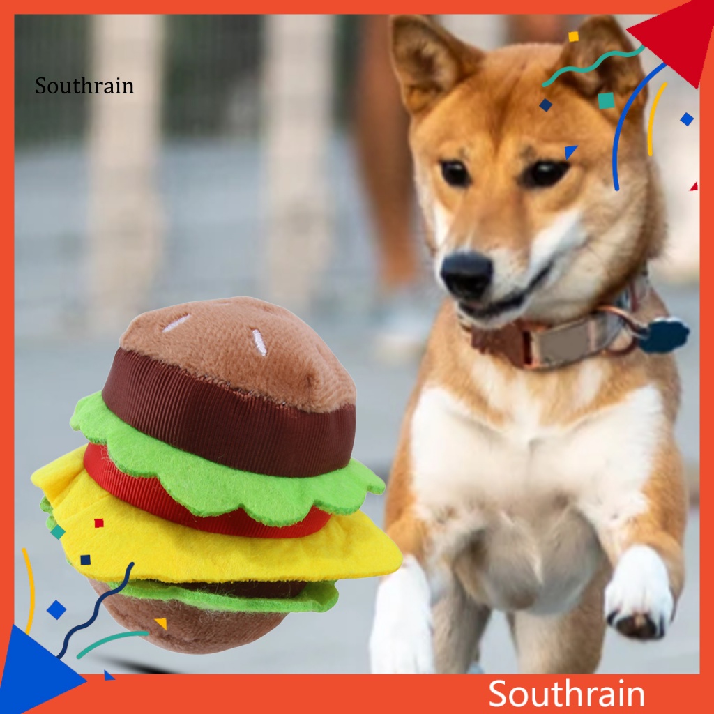 Đồ Chơi Nhai Gặm Hình Hamburger Không Mùi Đa Năng Cho Cún Cưng