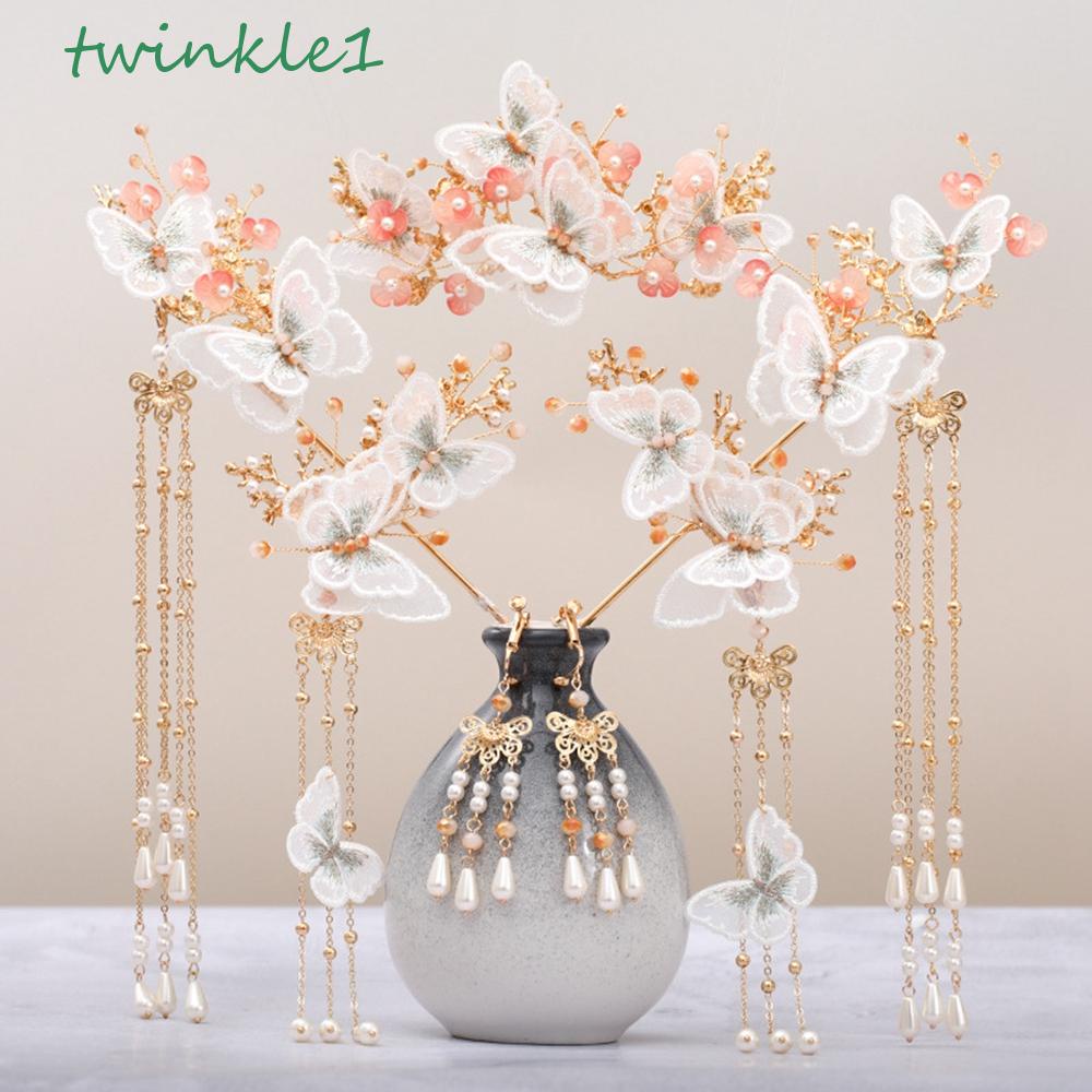 Trâm Cài Tóc Phối Tua Rua Phong Cách Trung Hoa Tinh Tế Thời Trang