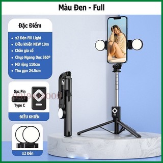 Gậy chụp ảnh 3 chân B11S thế hệ mới, có đèn led , Gậy selfie chụp hình, tự sướng,bluetooth điều khiển từ xa ZINKA SHOP
