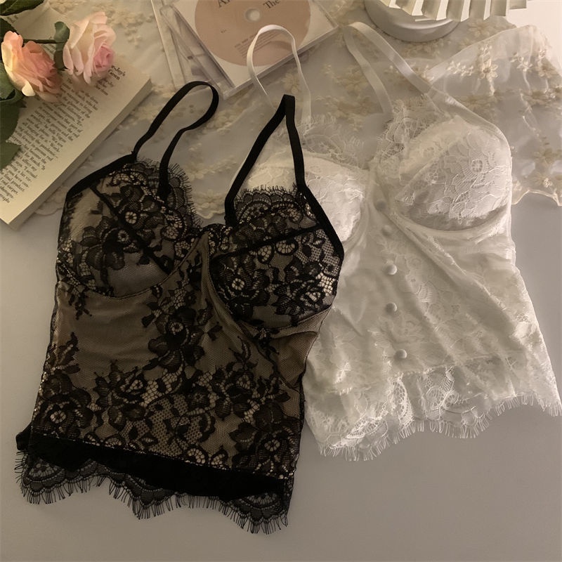 Áo Lót Ren Không Tay Thời Trang Quyến Rũ Cho Nữ