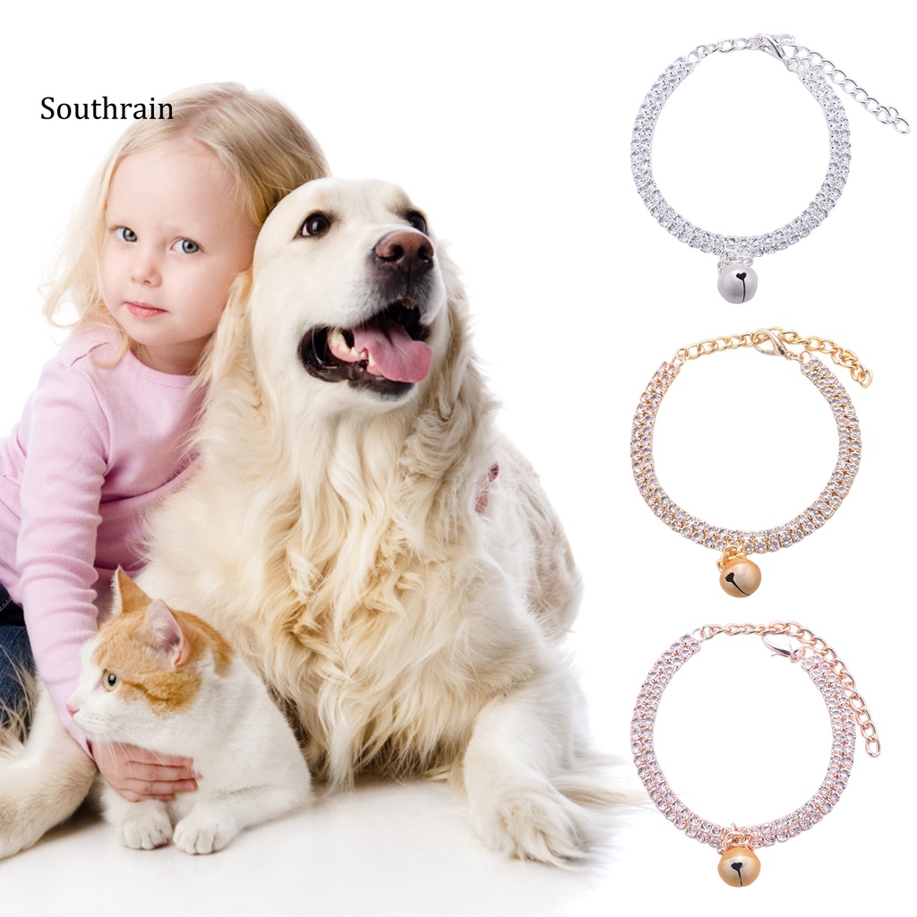 Vòng Cổ Đính Đá Sáng Bóng Thanh Lịch Dành Cho Thú Cưng