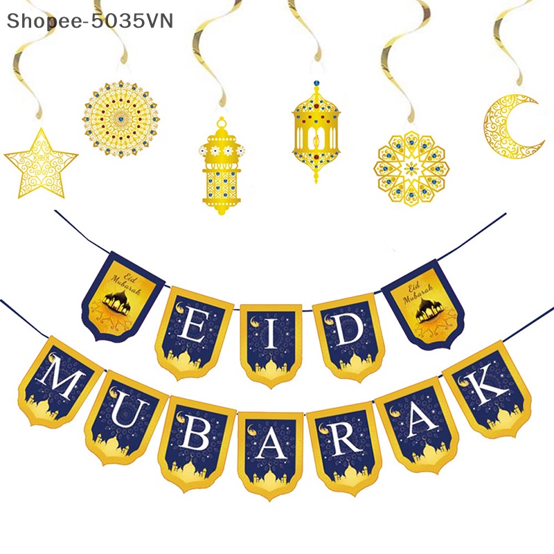 Dây Treo Trang Trí Eid Mubarak Ramadan Mubarak 1.vn