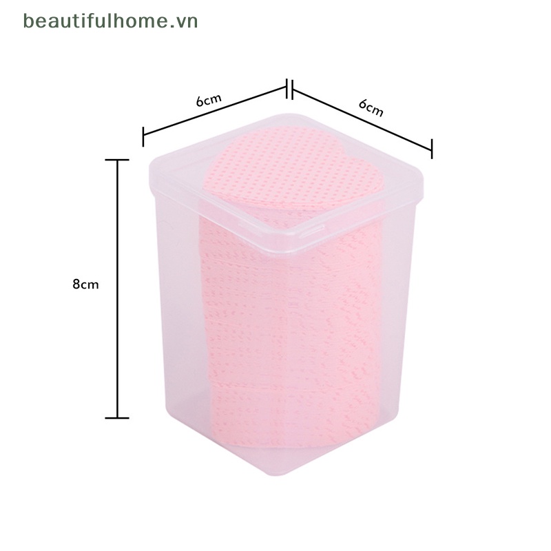 Bộ 200 Khăn Cotton Tẩy Sơn Móng Tay Tiện Dụng