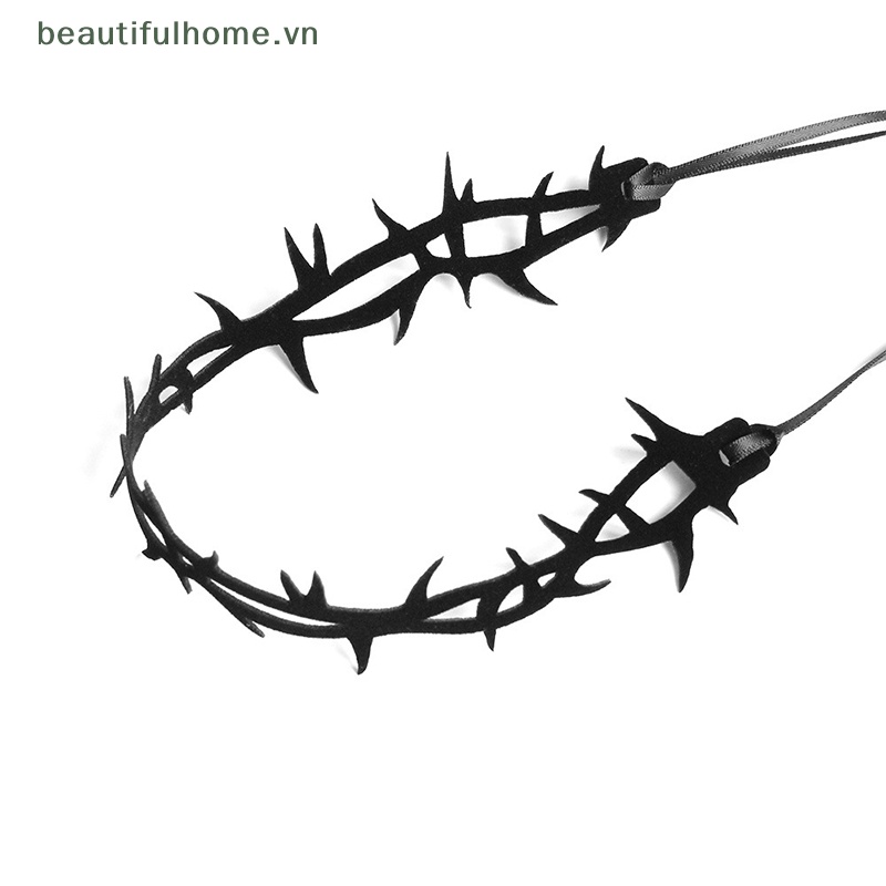 [beautifulhome] Vòng Cổ Choker Hoa Hồng Lớn Thời Trang Punk Quyến Rũ Trang Trí Tiệc Tùng [beauty]