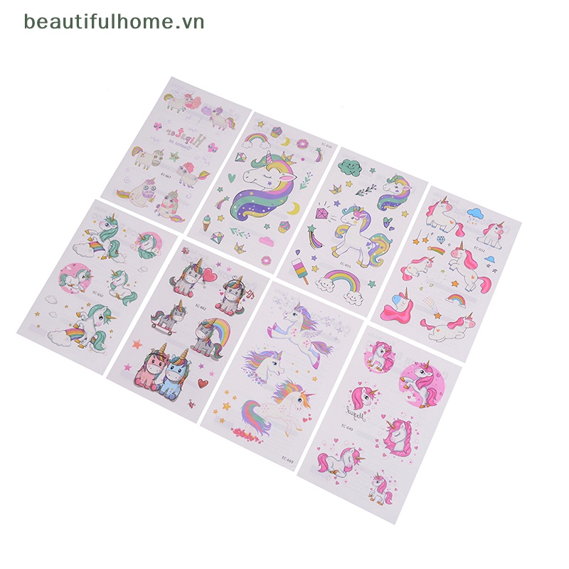 1 Tấm Hình Xăm Dán Tạm Thời Hình Động Vật Dễ Thương Chống Nước Cho Trẻ Em