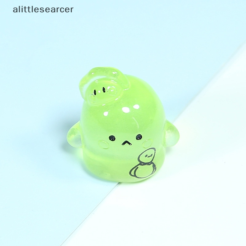 Bộ 5 Mô Hình Búp Bê Hoạt Hình Mini Bằng Nhựa Phát Quang Dễ Thương Trang Trí Nhà Cửa / Sân Vườn / Xe Hơi