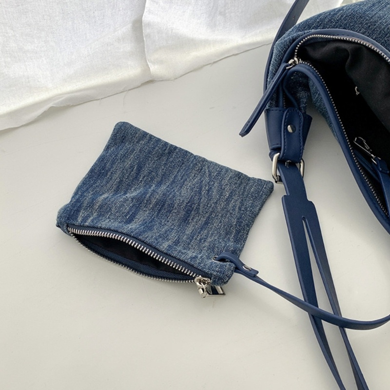 Túi Xách Denim Trọng Lượng Nhẹ Thời Trang Cho Nam Và Nữ