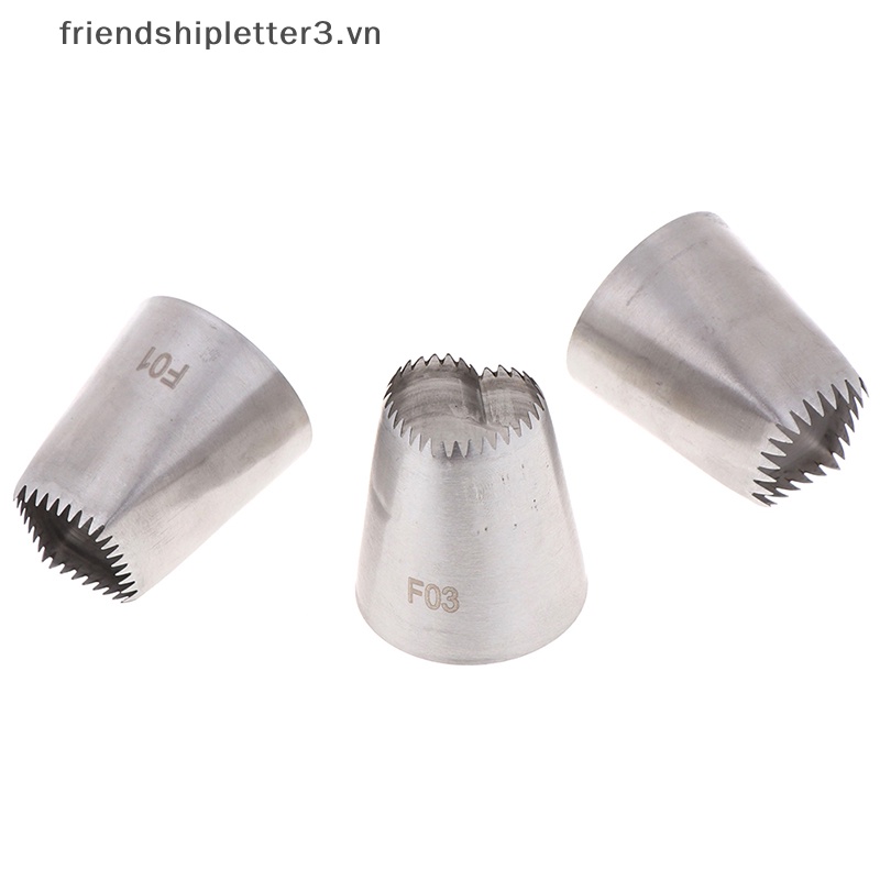 Set 3 Đuôi Bắt Bông Kem Tạo Hình Trái Tim