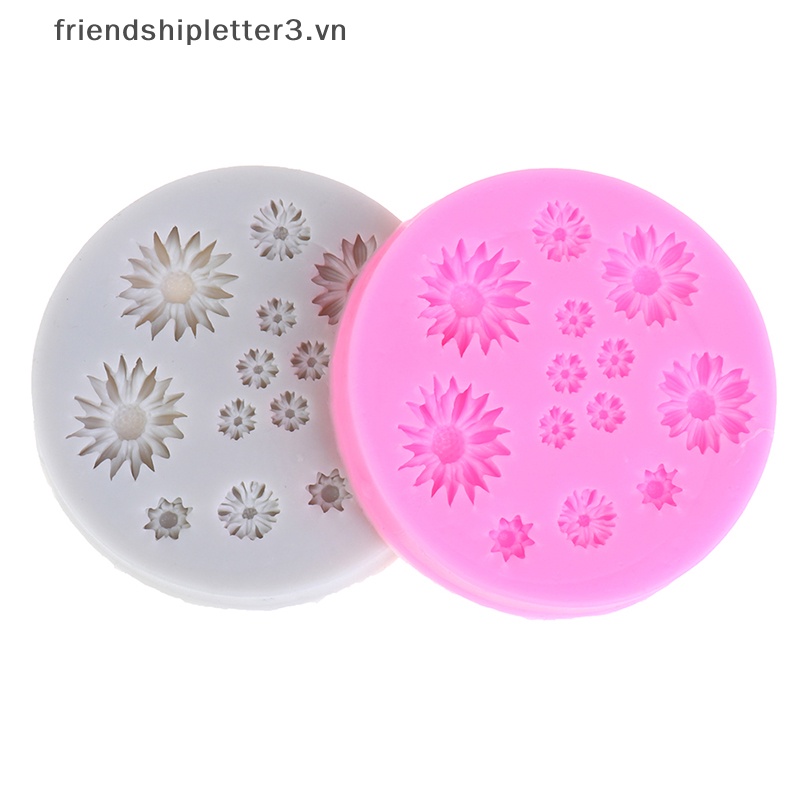 / / Mới / / Khuôn Silicone Làm Bánh Hình Hoa Cúc Trang Trí Đám Cưới