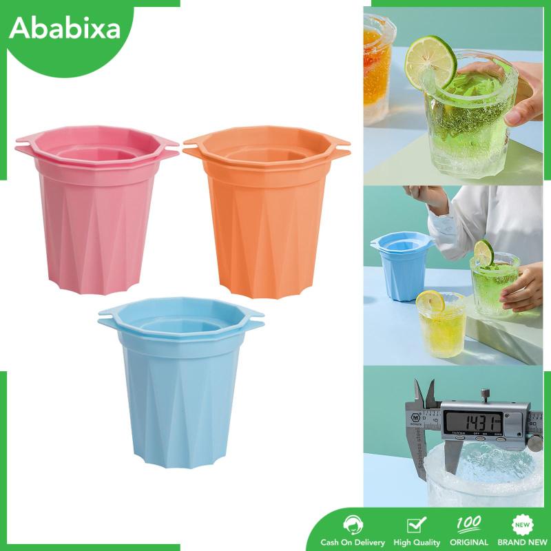 Khay Làm Đá Bằng Silicone Hình Trụ Tiện Dụng Mang Theo Du Lịch Cắm Trại