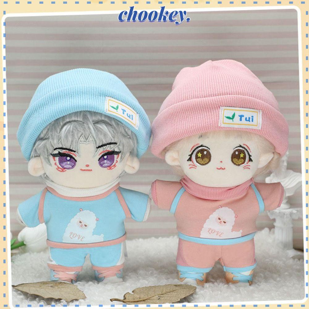 CHOOKEY Set Áo Hoodies + Quần Short + Nón Cho Búp Bê 1 / 111 / 12 OB11 20cm Tỉ Lệ 1 / 12