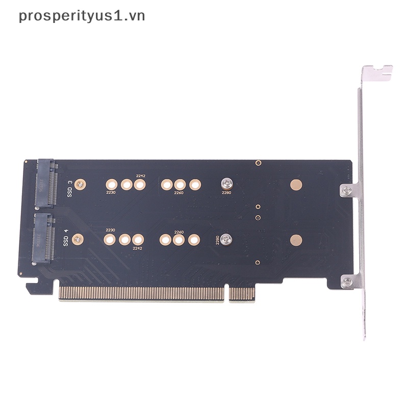 1 CARD Mở Rộng Chuyển Đổi PCI-E m.2 X16 Sang 4X NVME Pcie PCI-E3.0 GEN3 X16 Sang 4 * NVME