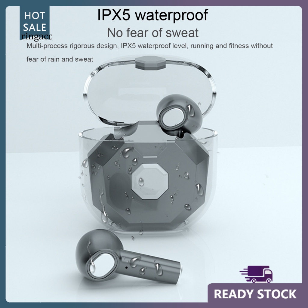 1 Cặp Tai Nghe Nhét Tai Nano3 Không Dây Chống Nước Trong Suốt Giảm Tiếng Ồn Điều Khiển Cảm Ứng