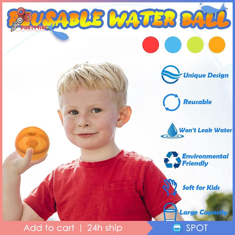 [Prettyia1] Bong Bóng Nước Mềm Hình Bánh Donut Cho Bé Trai Và Bé Gái