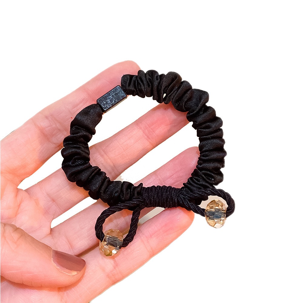 Dây Cột Tóc Cao Su Co Giãn Đính Nơ Phong Cách Hàn Quốc Đơn Giản