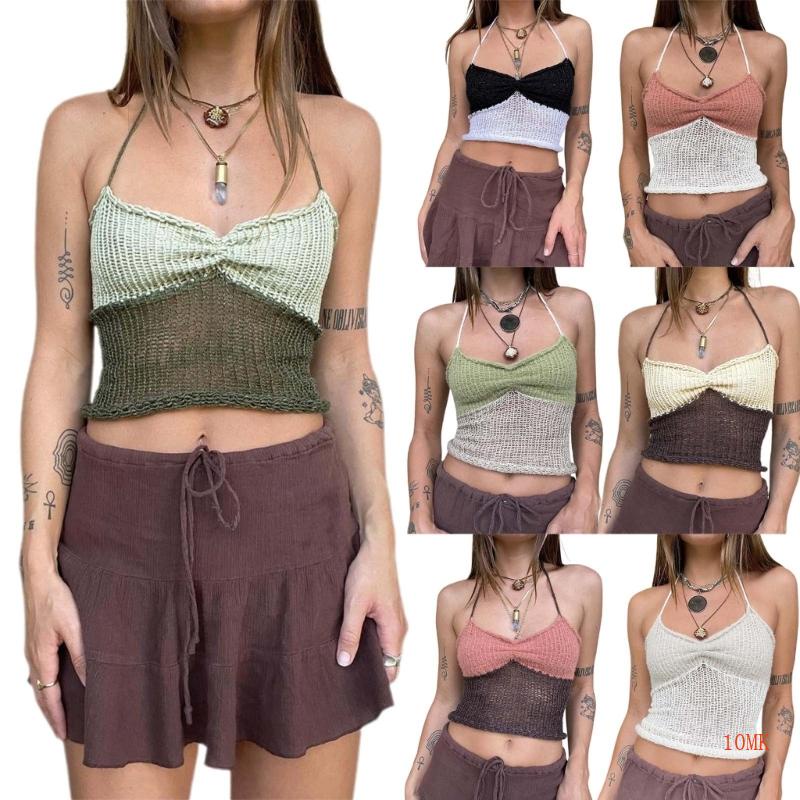 Áo Lửng Dệt Kim Cổ V Phối Ren Gợi Cảm Cho Nữ