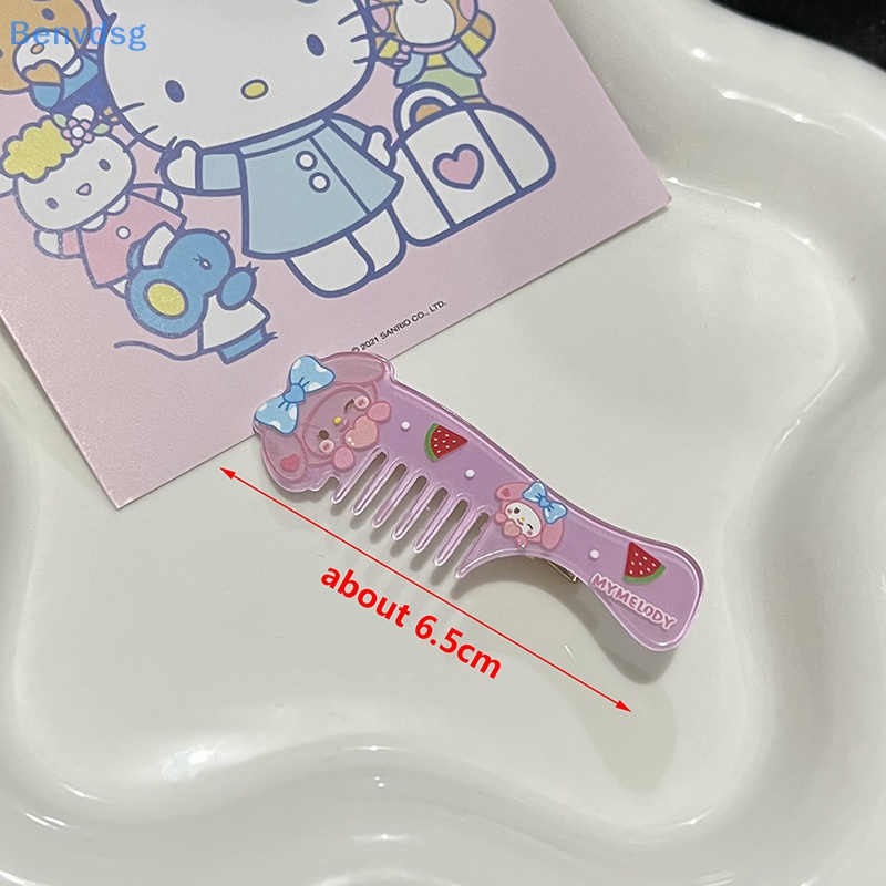 SANRIO Kẹp Tóc Hoạt Hình Kuromi Đáng Yêu Cho Nữ
