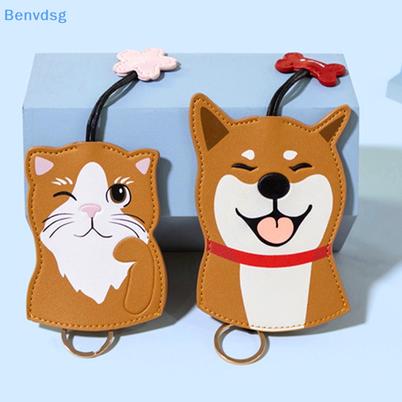 Vỏ Da Bảo Vệ Chìa Khóa Xe Hơi Hình Chú Chó Shiba Inu Sáng Tạo