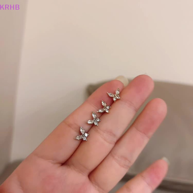 Bông Tai Hình Bướm Đính Đá Thời Trang Dành Cho Nữ Mới