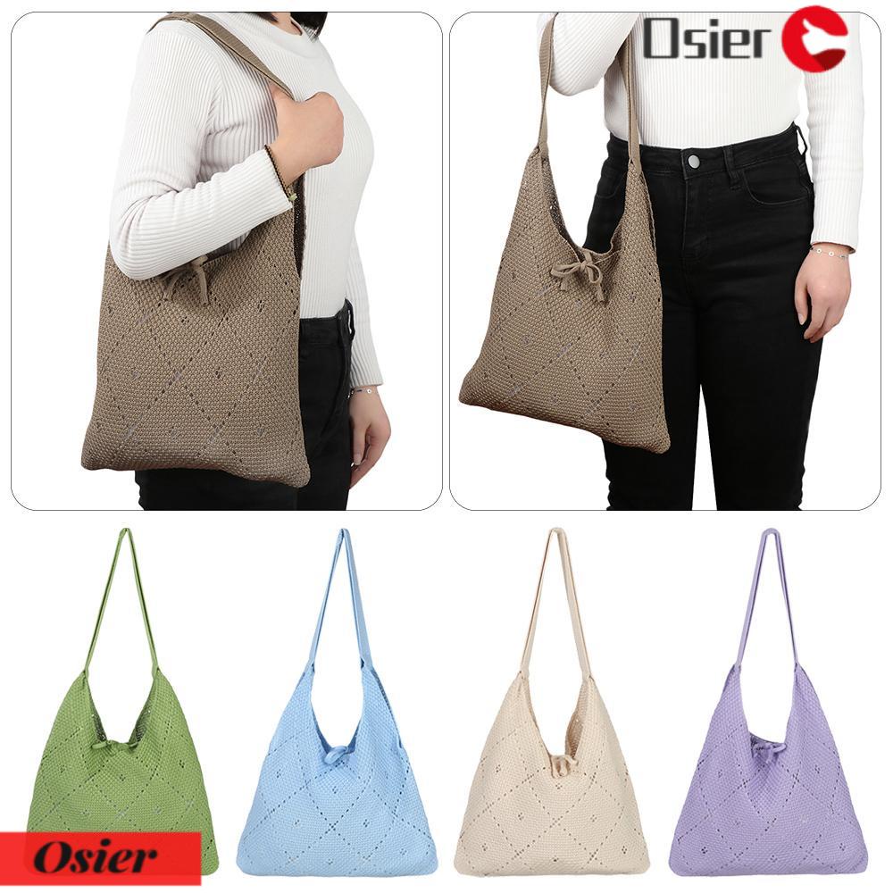 1 Túi Đeo Vai Cỡ Lớn Đan Len Thời Trang Cho Nữ