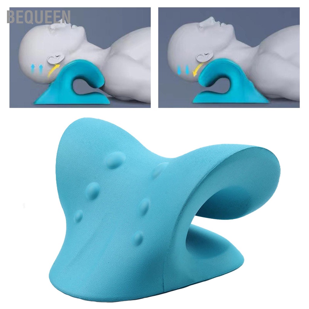 Bequeen Có hàng sẵn Cổ Tử Cung Kéo Gối Vai Thư Giãn Giảm Đau Silicone Acupoint Massage Di Động Cáng
