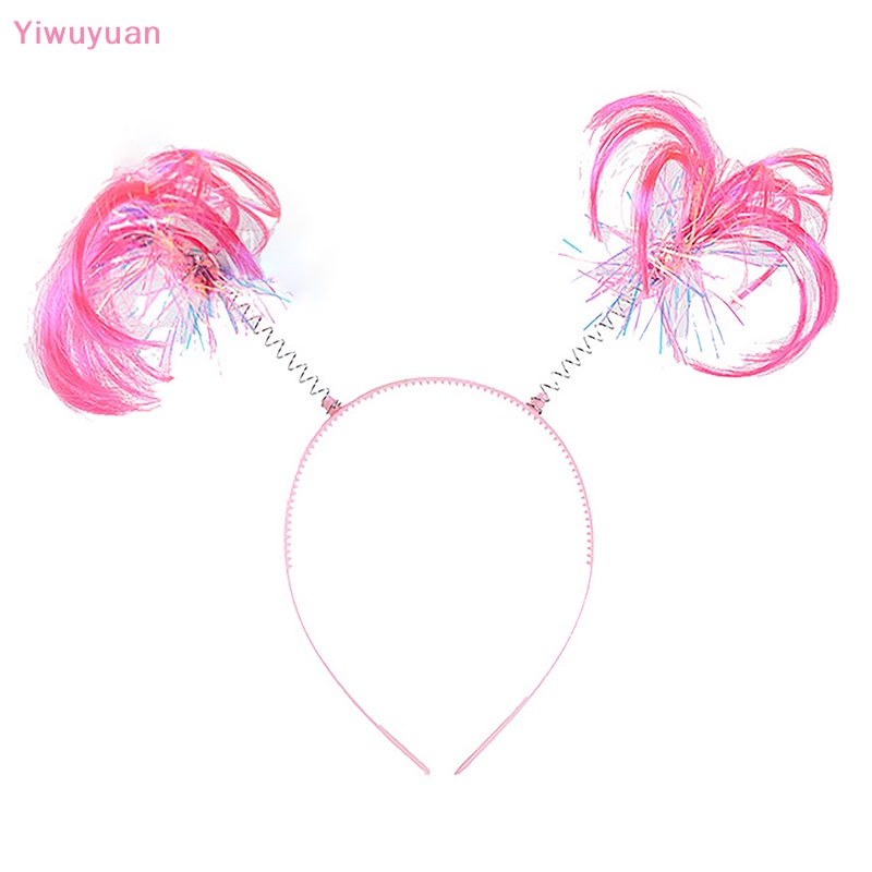 < Yiwuyuan > Băng Đô Tóc Giả Thắt Bím Đuôi Ngựa Thời Trang Mới Lạ Làm Quà Sinh Nhật Cho Trẻ Em