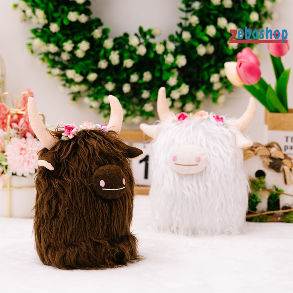 [ZEBO] Đồ Chơi Trang Trí Hình Bông Hoa Bằng Polyester Lông Nhung Mềm Mại