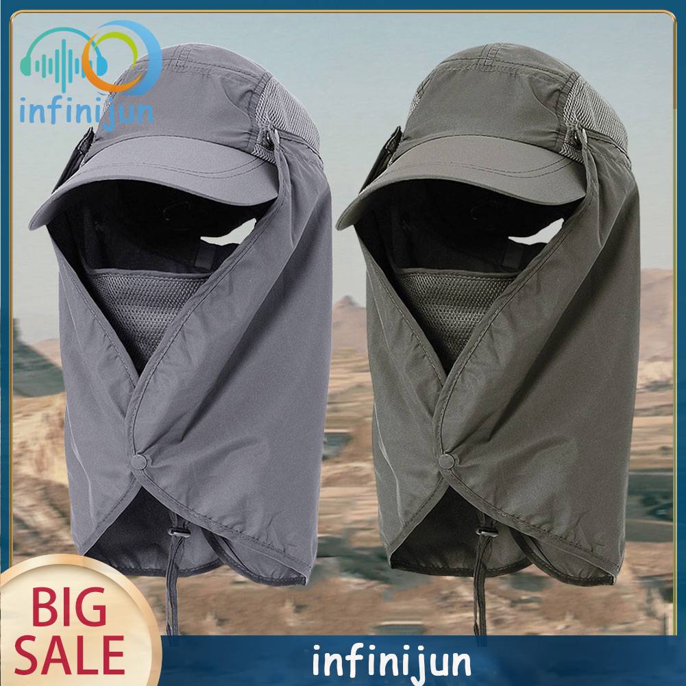 Mũ Lưỡi Trai Có Tấm Chắn Bảo Vệ Mặt Và Cổ Chống Gió Thoáng Khí Dành Cho Nam Nữ