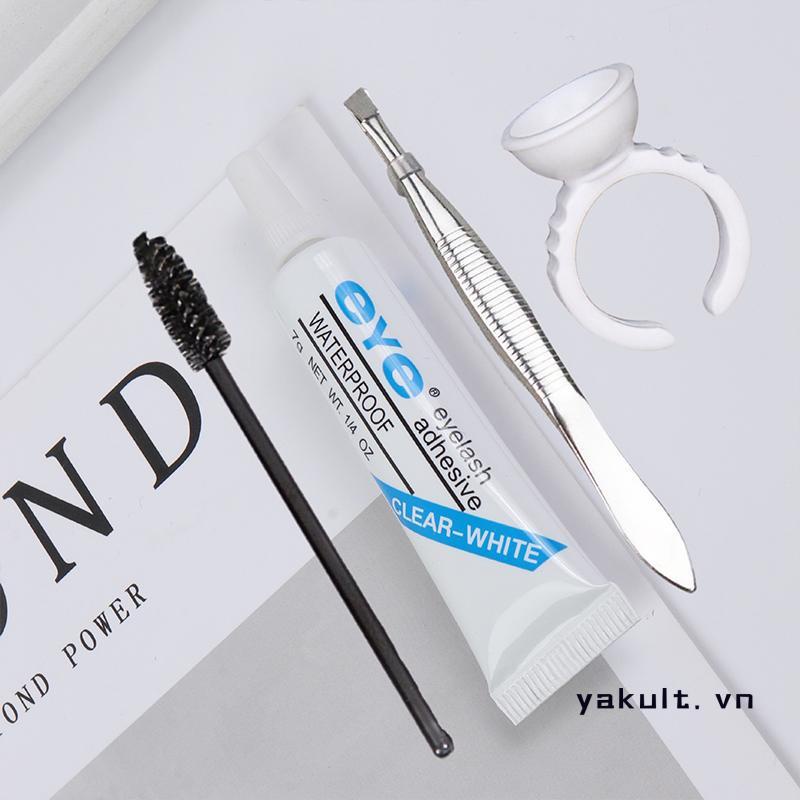 yakult Bộ Bốn Món Keo Dán Lông Mi Giả Kèm Khay Nhẫn Chuyên Dụng