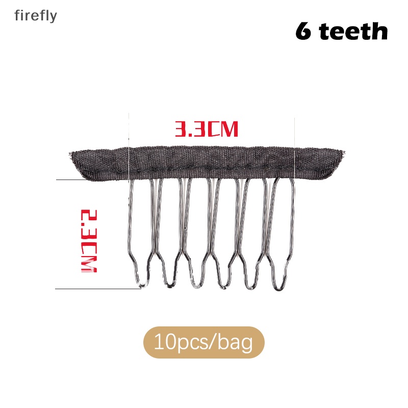 Set 10 Lược Kẹp Tóc Giả Bằng Kim Loại Tiện Dụng