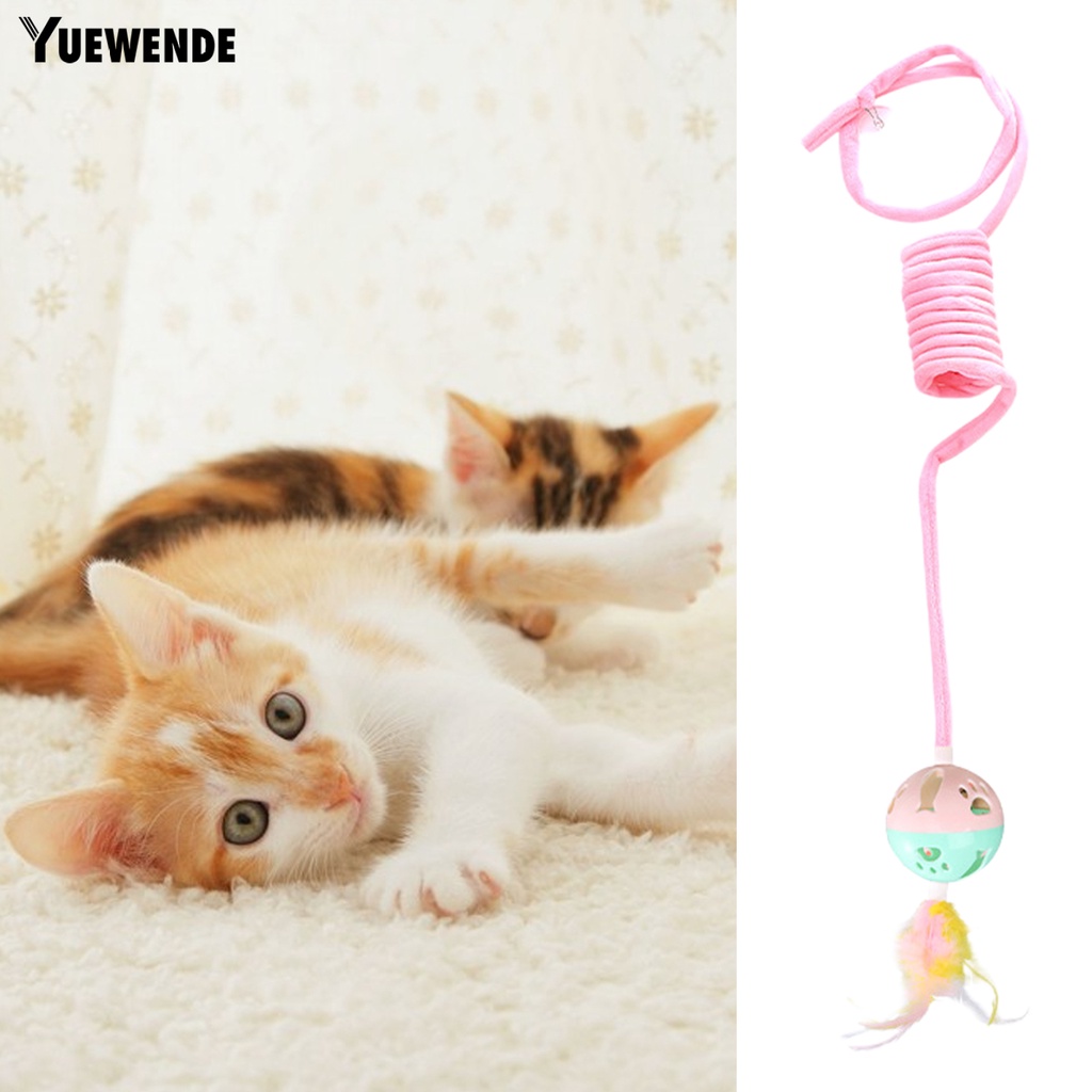 Đồ Chơi Bóng Gắn Lò Xo Chống Trầy Xước Độ Co Giãn Cao Vui Nhộn Cho Mèo Cưng