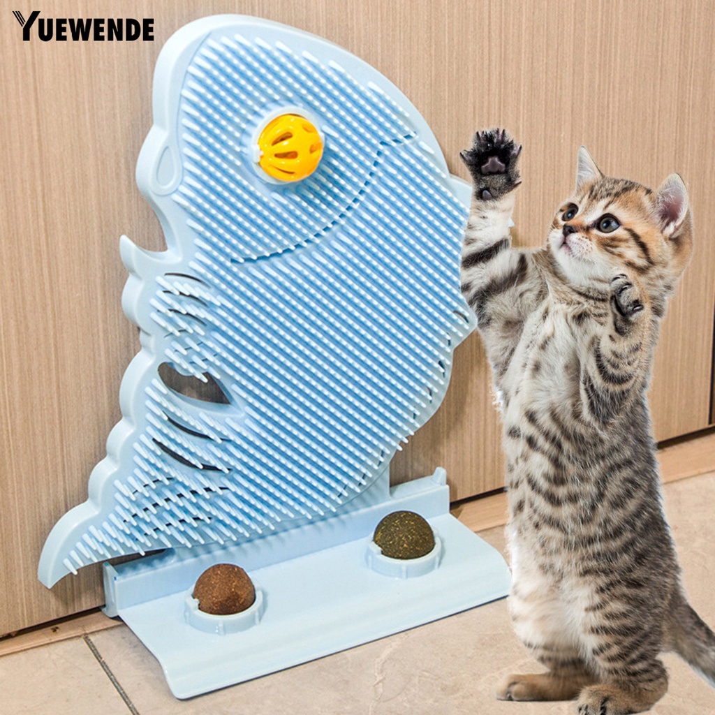 Yq.e 1 Bộ Đồ Chơi Cào Móng Bằng Nhựa Nhám Kích Thước Nhỏ Gọn Chống Mài Mòn Thiết Kế Hình Dạng Chuông Có Thể Tháo Rời Kèm Bóng Cà