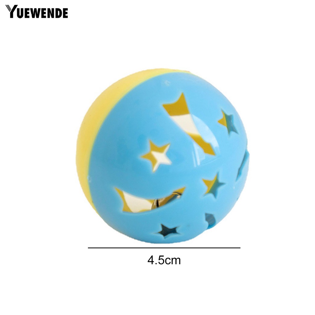 Bộ 5 Chuông Đồ Chơi YQ.E Xoay Bằng Nhựa Chống Mài Mòn Siêu Bền Thiết Kế Giải Trí Tương Tác Với Mèo Cưng